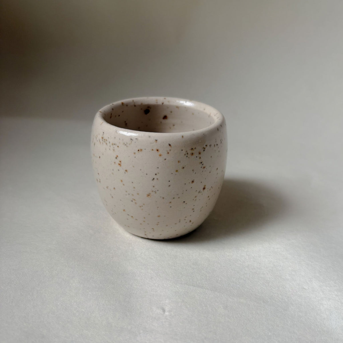 Set of 3 speckled espresso cups