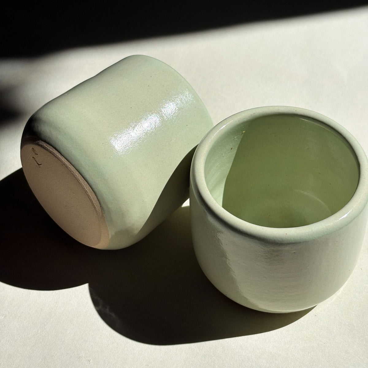 Ceramic mug - satin matte misty green